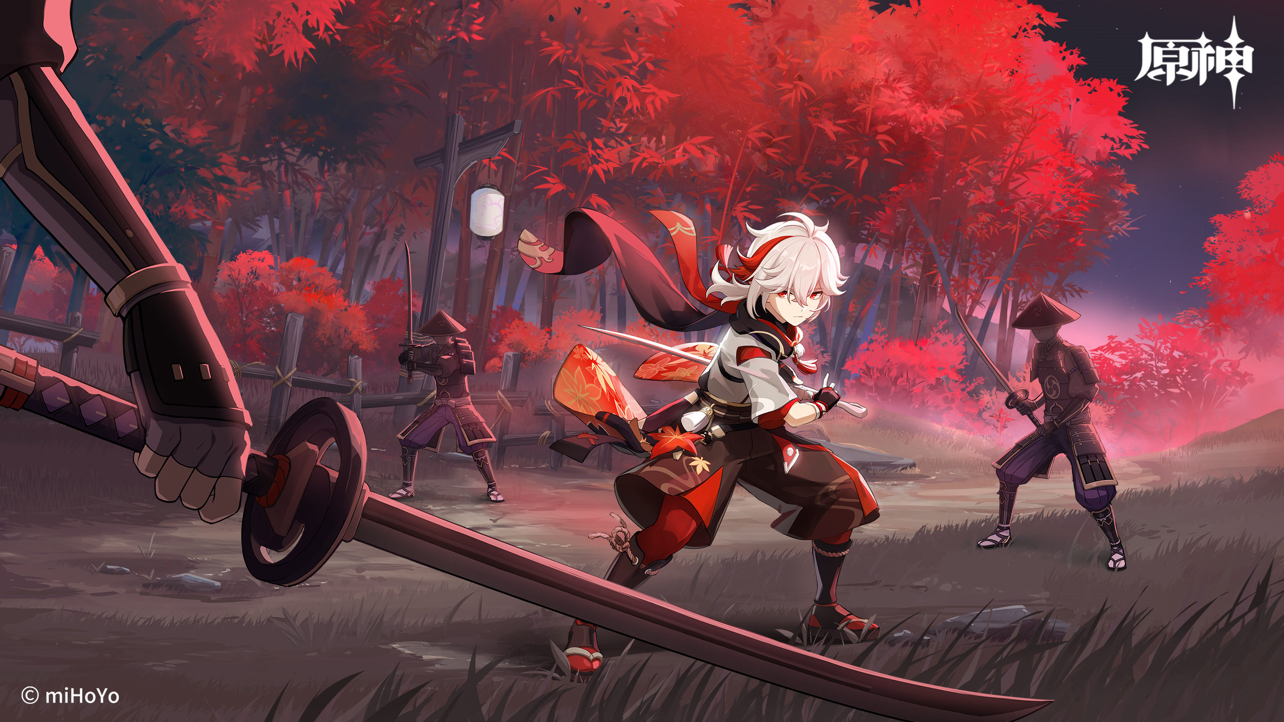 《原神》官方壁纸：「月下风来」