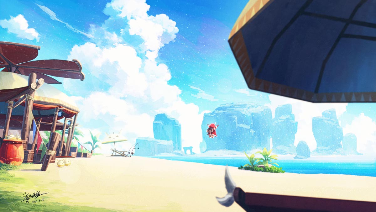 游戏同人图精选#早安原神【210710】