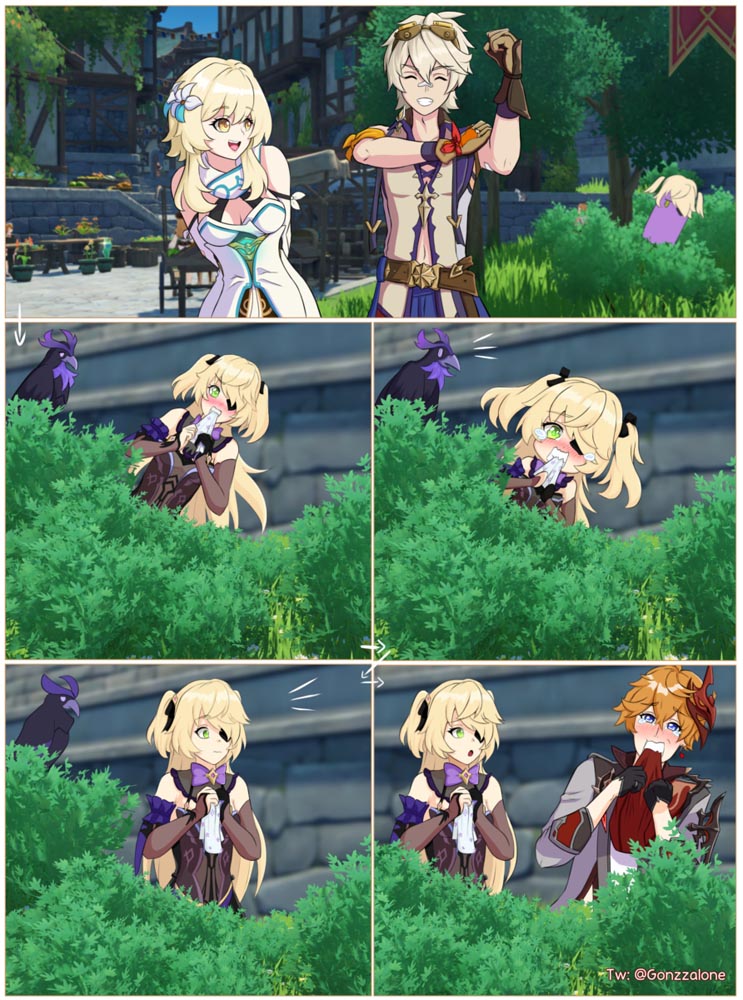 游戏同人图精选#午安原神【210710】