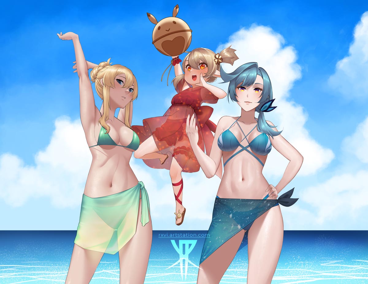 二次元插画合集#午安原神【210711】