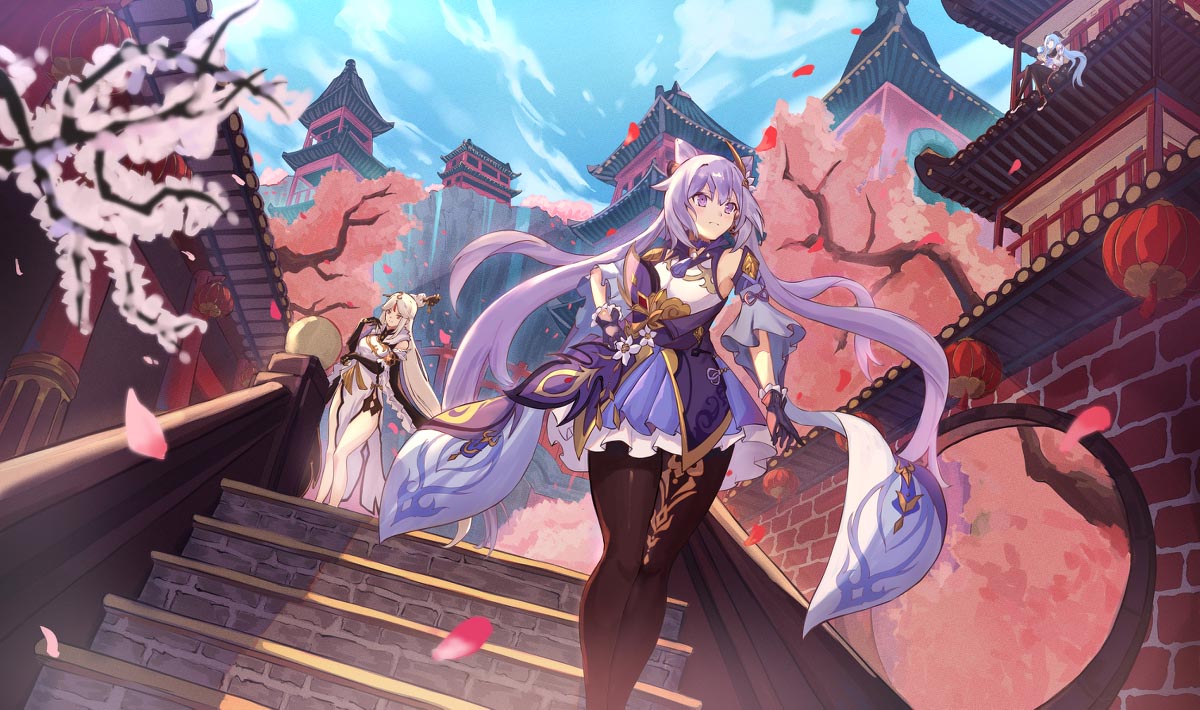 二次元美少女同人图#晚安原神【210722】