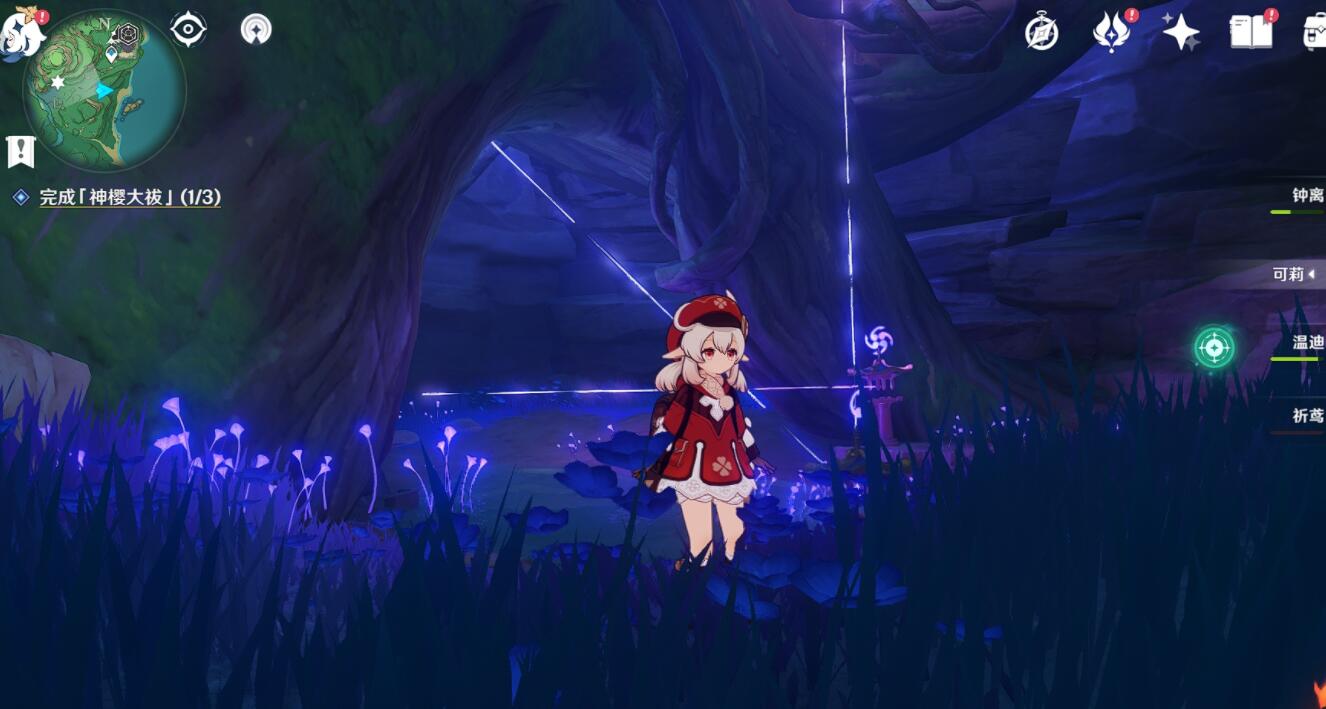 原神稻妻攻略：【神樱大袚】镇守之森连线