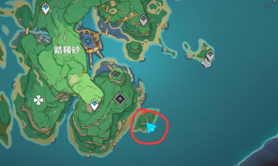 原神稻妻攻略：踏鞴砂 借景之馆 右下小岛雷方块解密