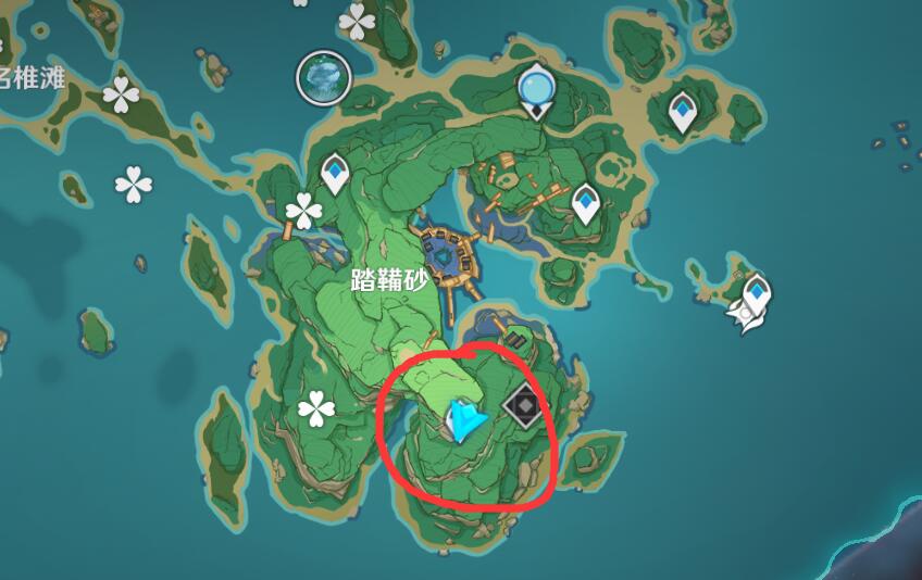 原神稻妻攻略：踏鞴砂 传送点 上锁宝箱 打开方法