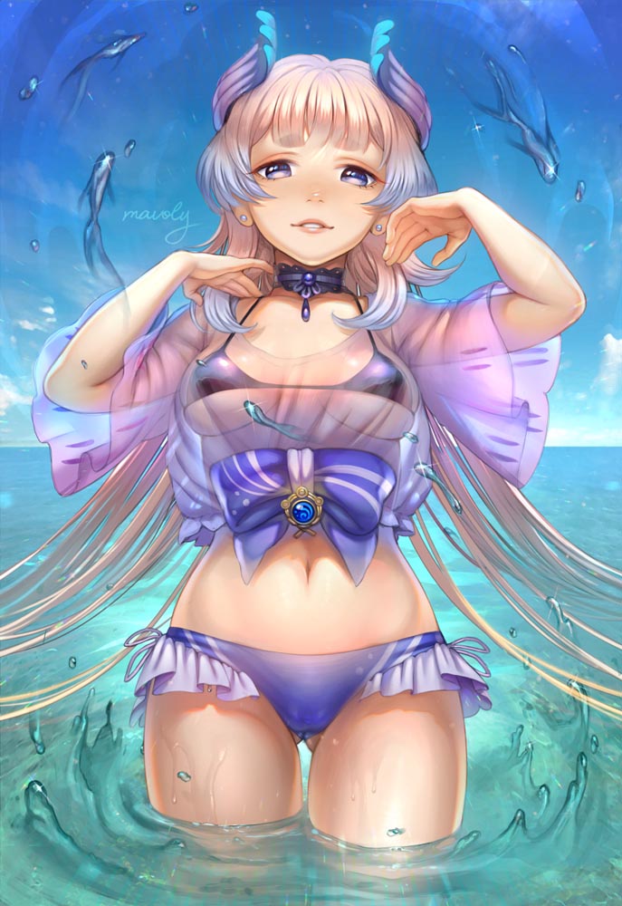 日本同人插画美图#午安原神【210812】