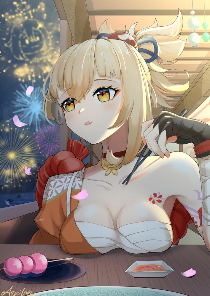 日系插画美图#晚安原神【210813】