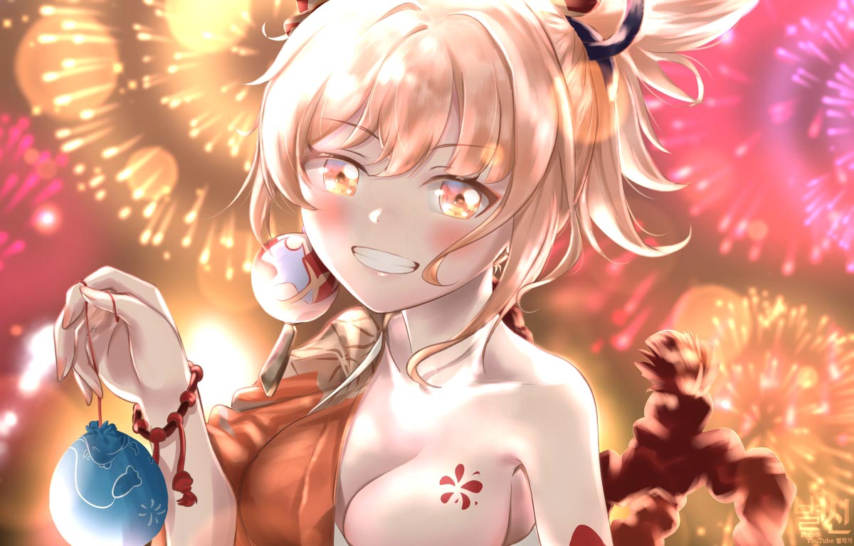 日系插画美图#晚安原神【210813】