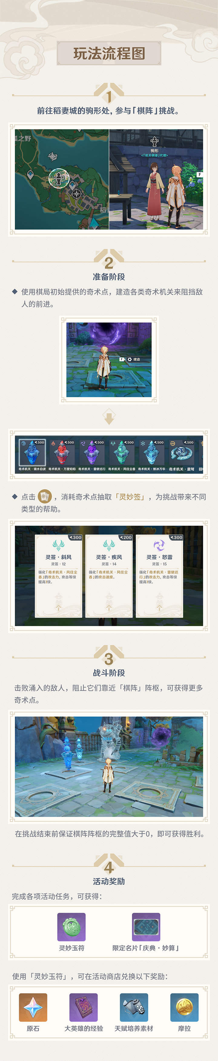 原神2.0：塔防游戏「机关棋谭·灵妙之局」玩法说明