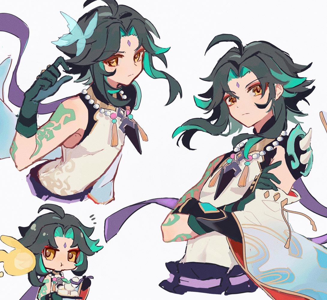 原神游戏同人插画#晚安原神【210818】