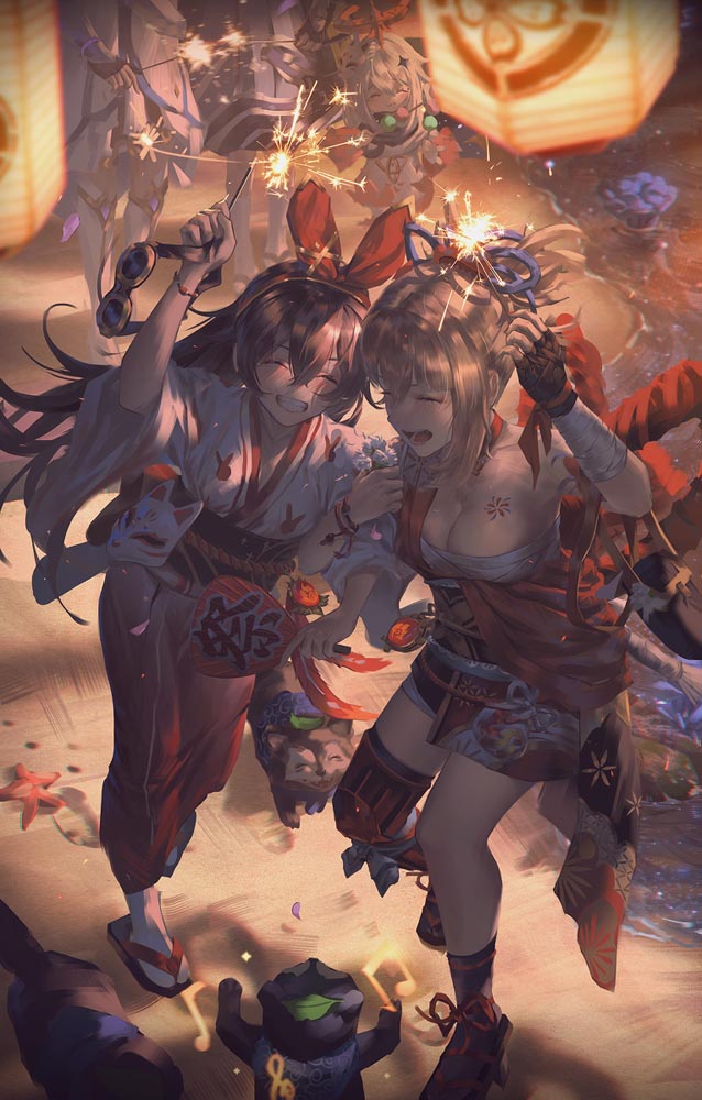 P站二次元插画精选#早安原神【210821】