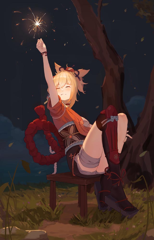 P站二次元插画精选#午安原神【210821】