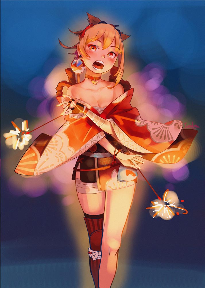 P站二次元插画精选#晚安原神【210821】