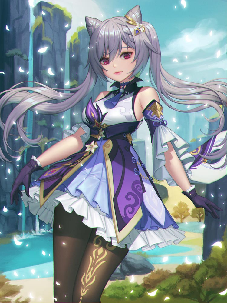 二次元美少女同人图#晚安原神【210823】