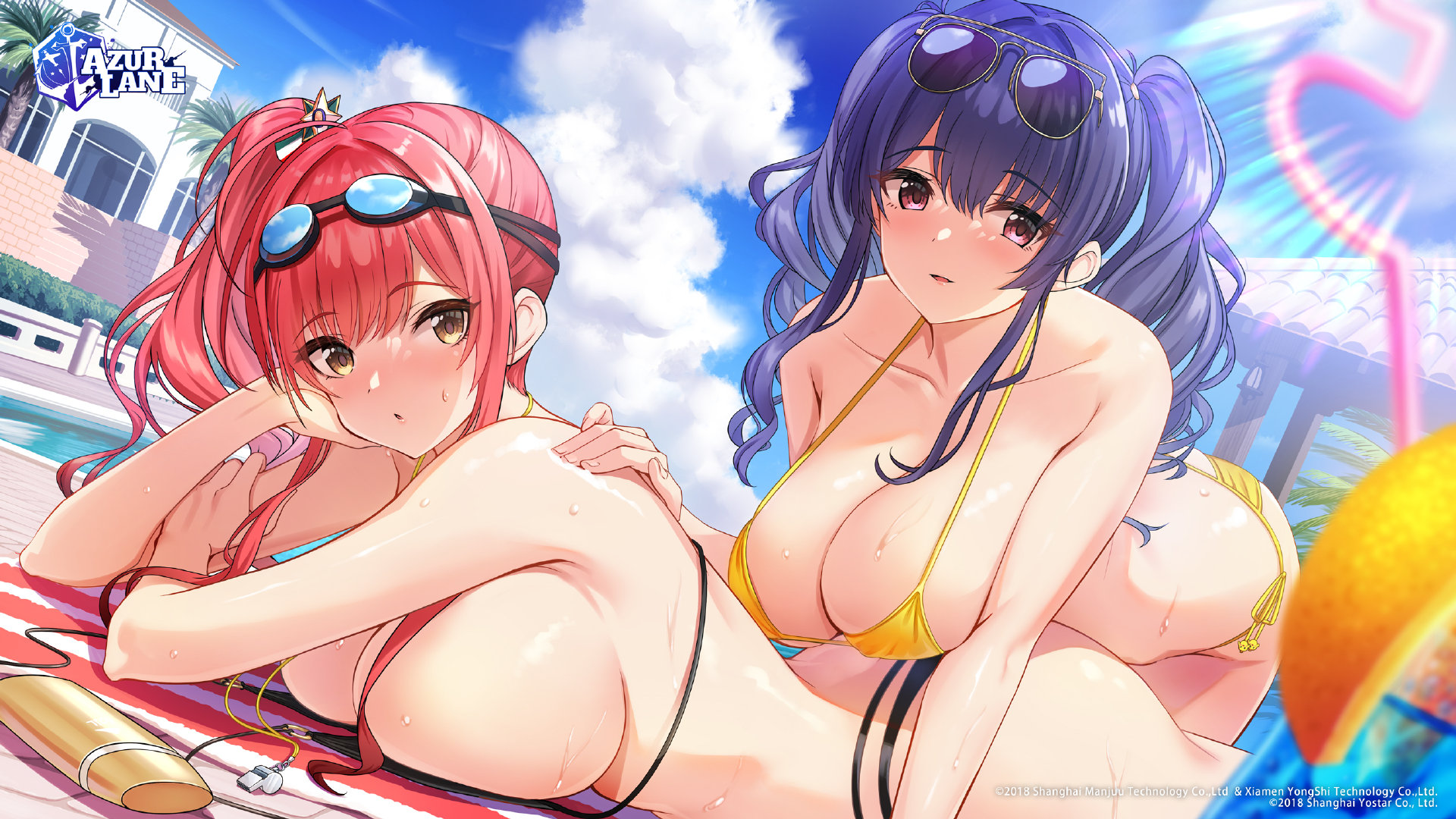 《碧蓝航线》美服三周年官方贺图