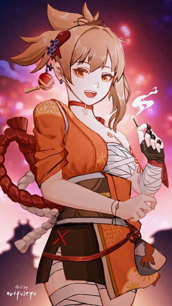 二次元美少女同人图#晚安原神【210824】