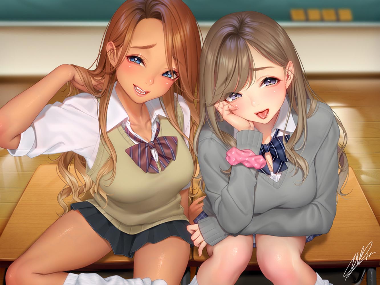 每日好图：二次元性感美少女插画精选【画师：柾見ちえ】