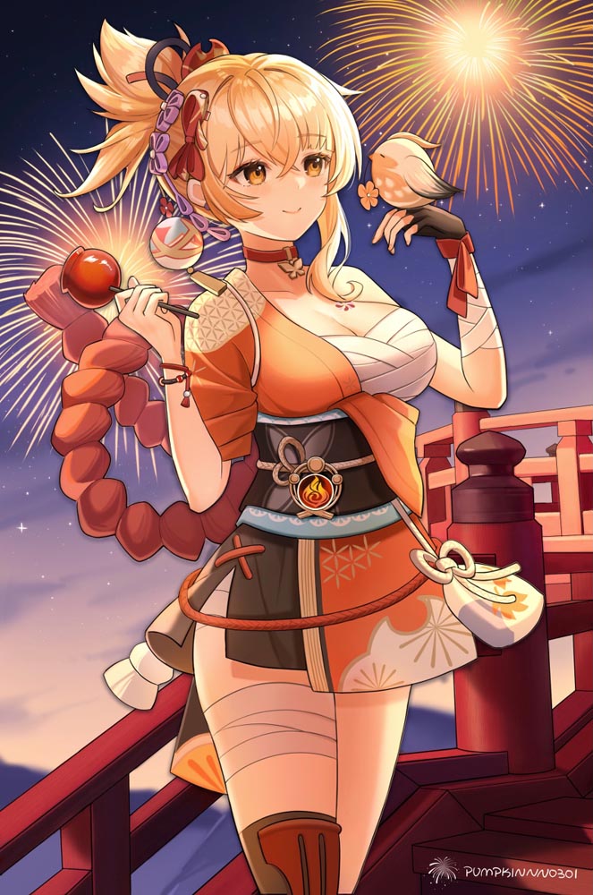 每日游戏同人图#早安原神【210826】