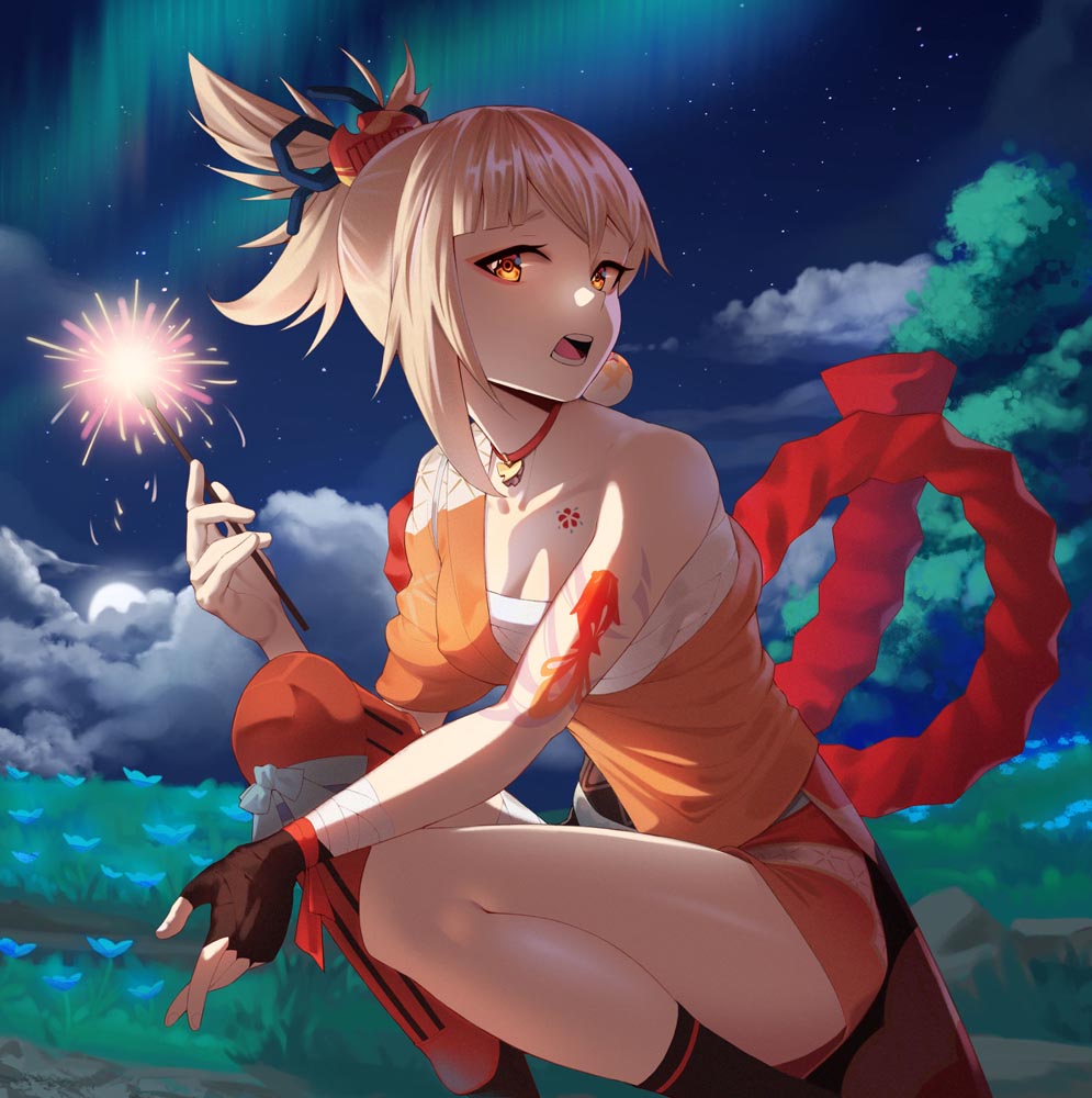 每日游戏同人图#午安原神【210826】