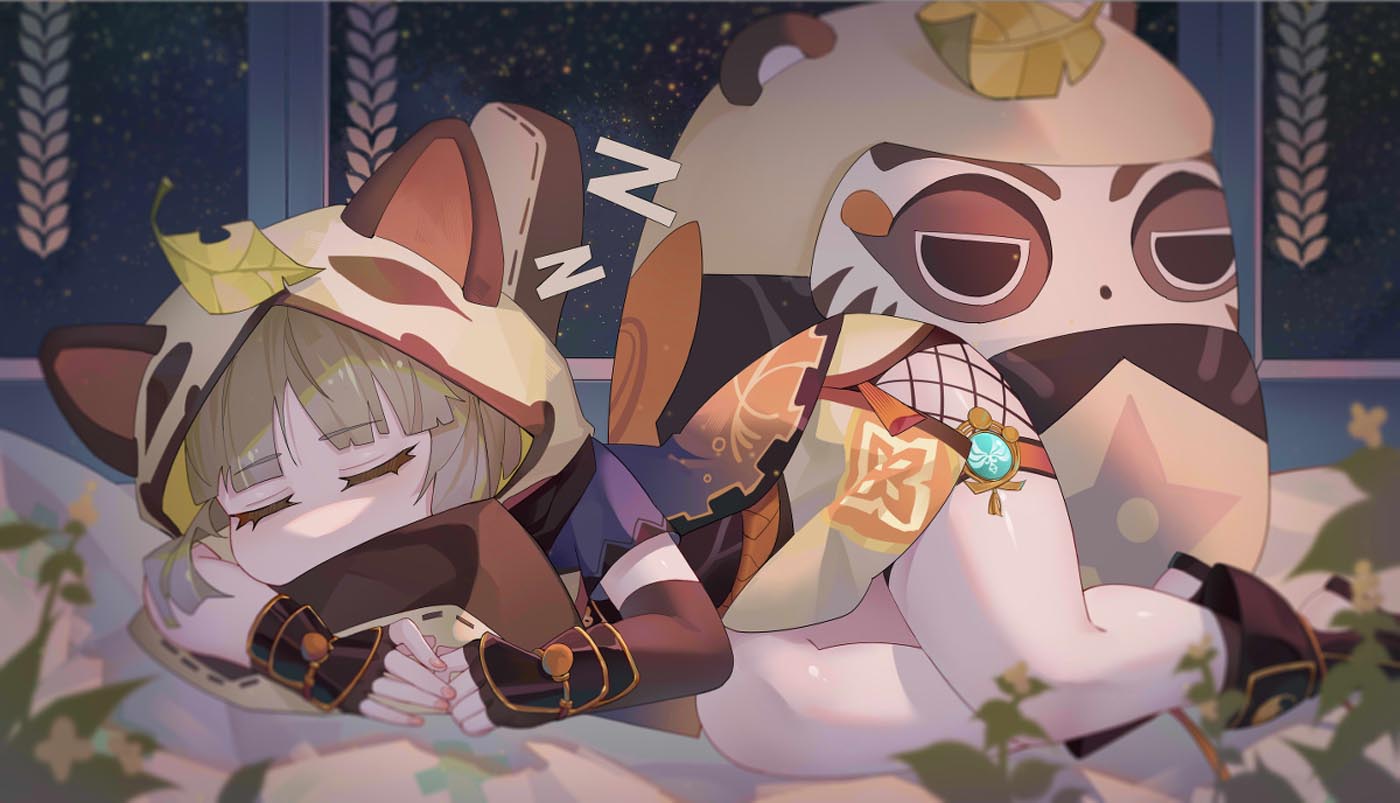 每日游戏同人图#午安原神【210826】