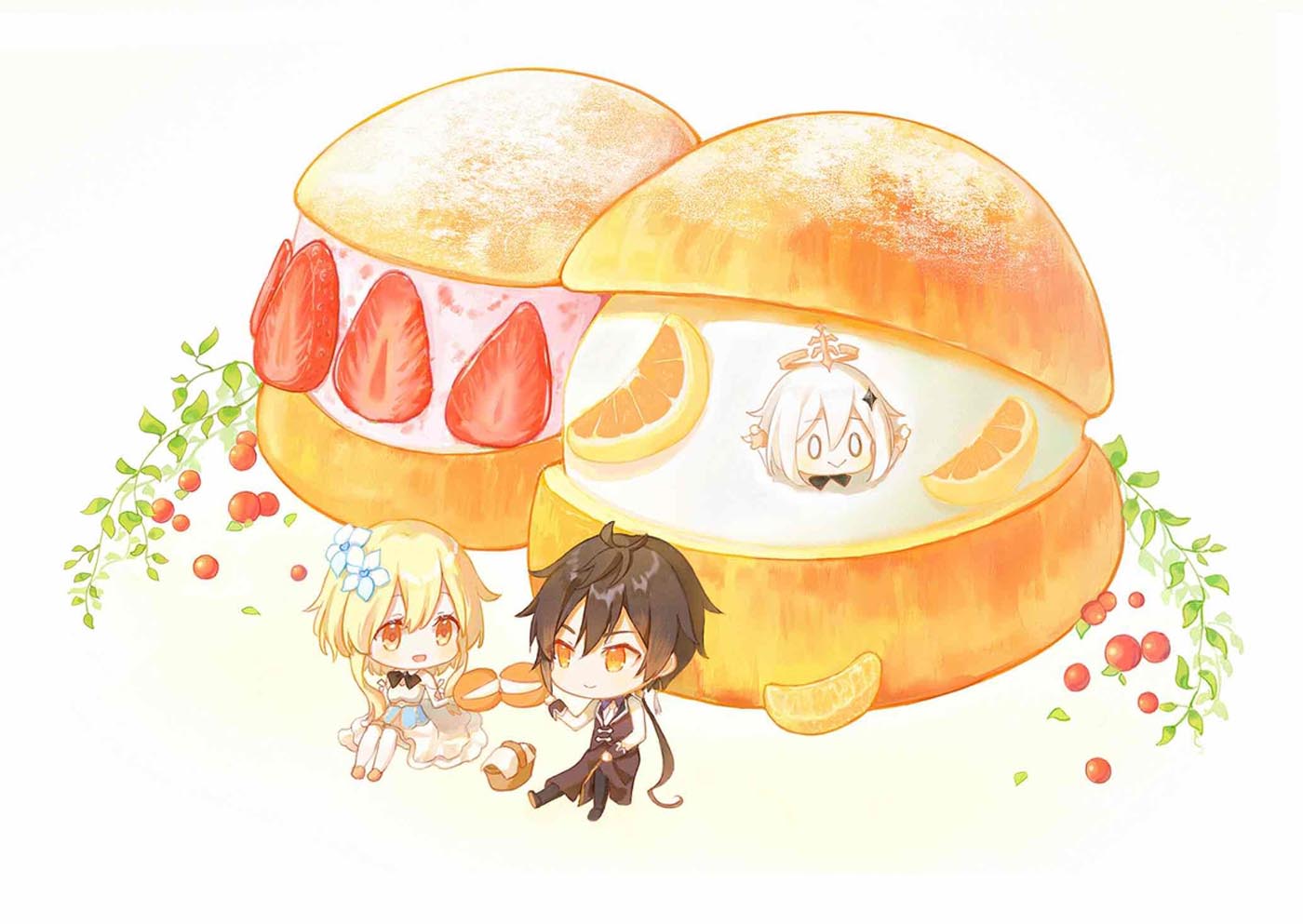 每日游戏同人图#晚安原神【210826】