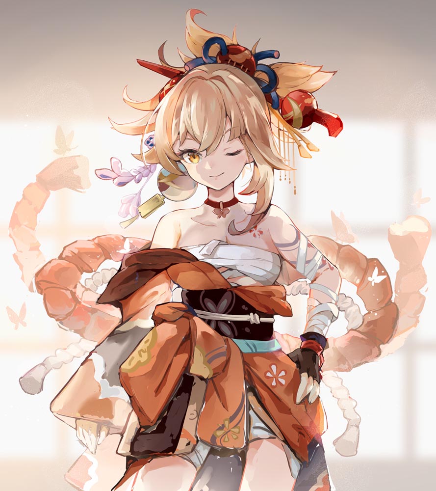 二次元美少女插画#晚安原神【210829】