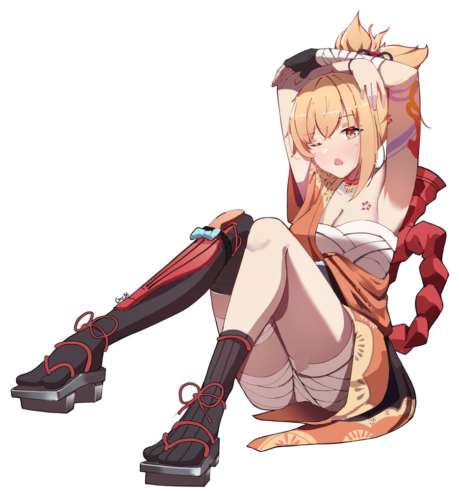 二次元美少女插画#晚安原神【210829】