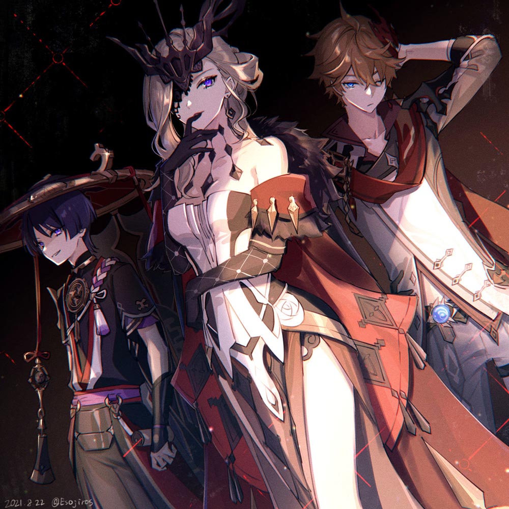 P站同人插画选#早安原神【210902】