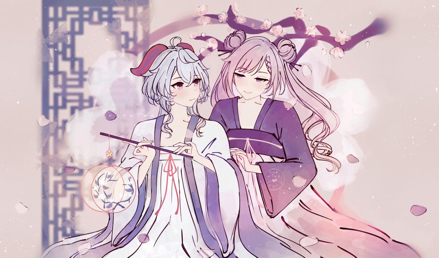 二次元美少女同人插画#午安原神【210904】