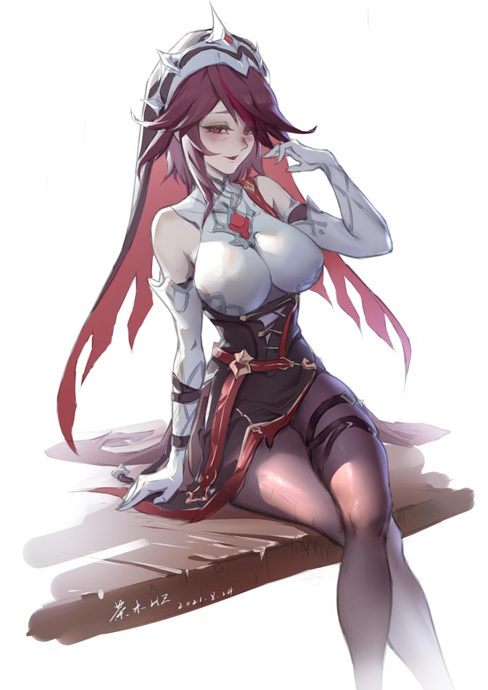 二次元美少女同人插画#晚安原神【210904】