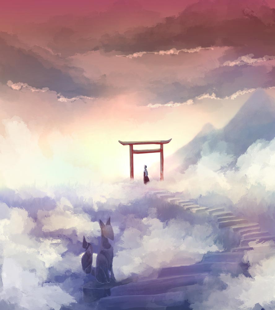 二次元美少女同人插画#晚安原神【210904】