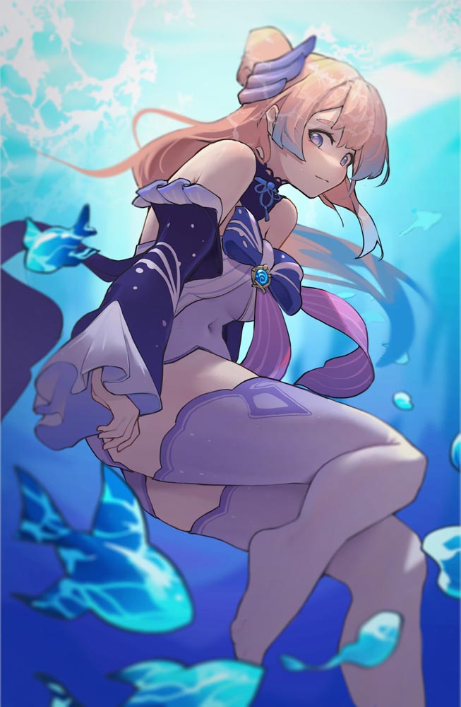 二次元美少女同人图#晚安原神【210905】