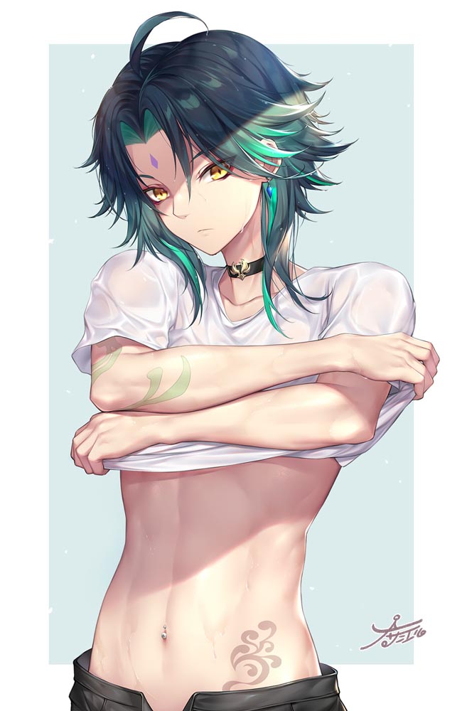 原神稻妻同人图#午安原神【210808】