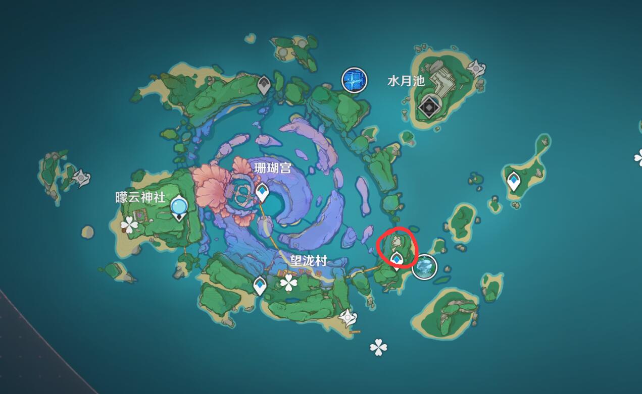 原神攻略：海祇岛 九宫格 数独方块 解密（共3个宝箱）