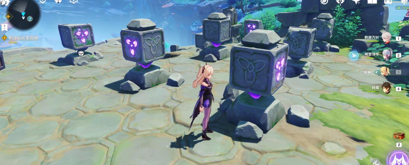 原神攻略：海祇岛 九宫格 数独方块 解密（共3个宝箱）