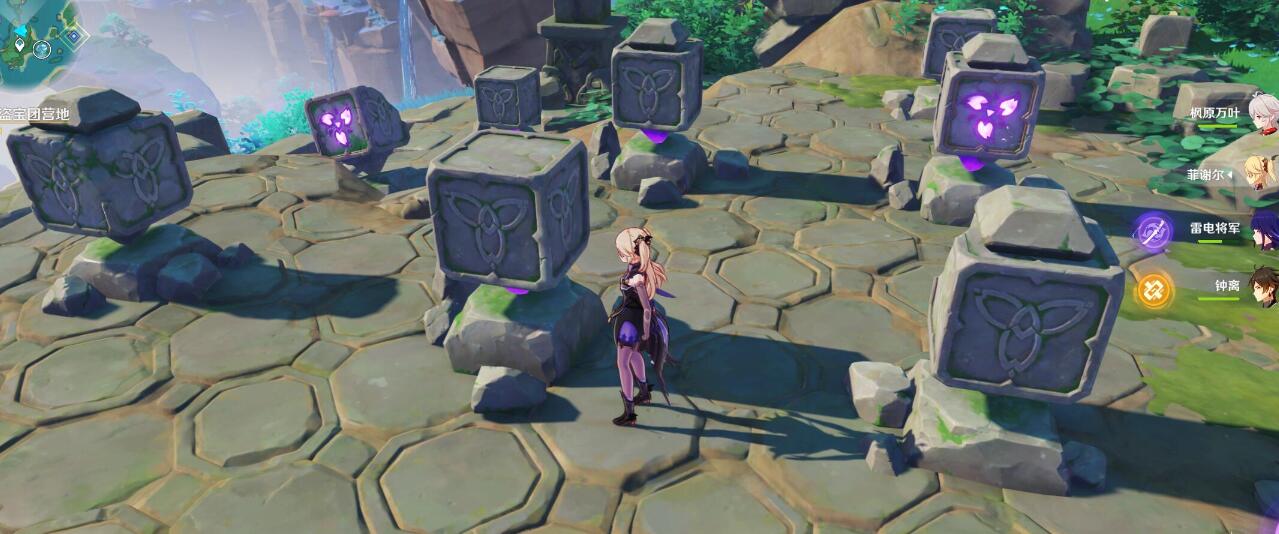 原神攻略：海祇岛 九宫格 数独方块 解密（共3个宝箱）