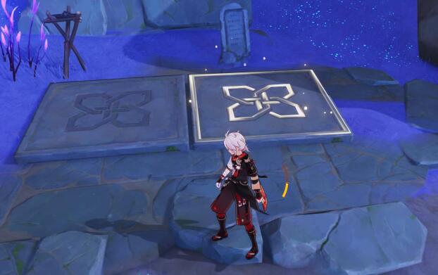 原神攻略2.1：清籁岛 石板解密 “异相需共照” 2组