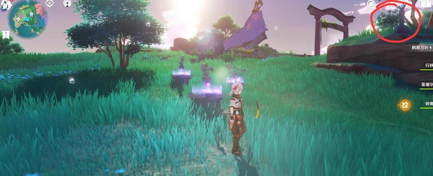 原神攻略：2.1 海祇岛 曚云神社  雷灵 华丽宝箱解密（罗盘+立方）