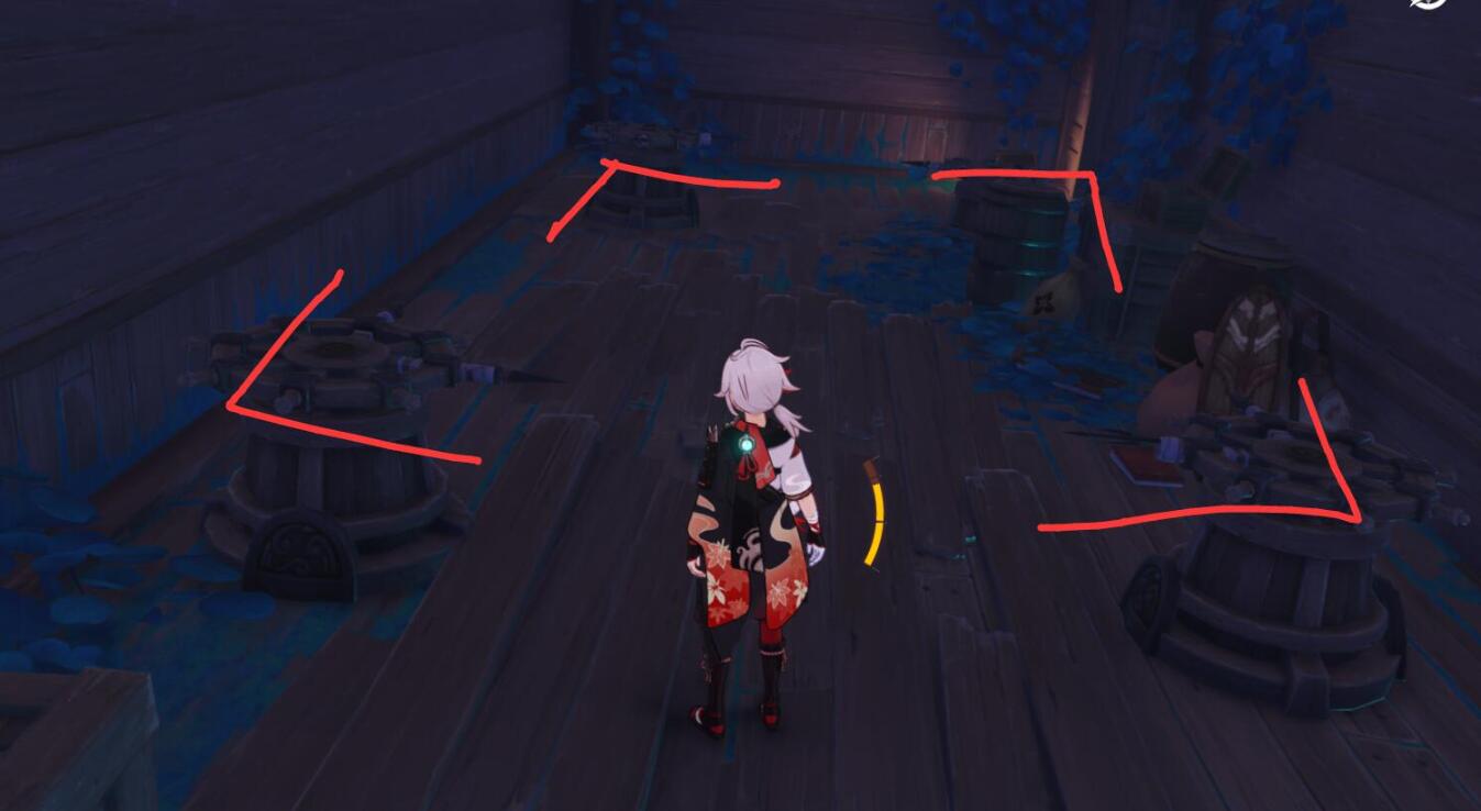 原神攻略：2.1 清籁岛 废船“清籁丸” 华丽宝箱 解密