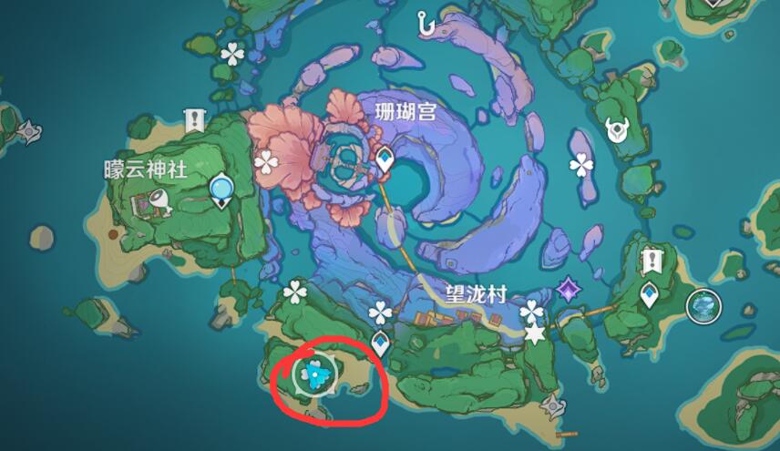 原神攻略：2.1 海祇岛 林藏的宝藏（隐藏成就：远海牧人的宝藏）