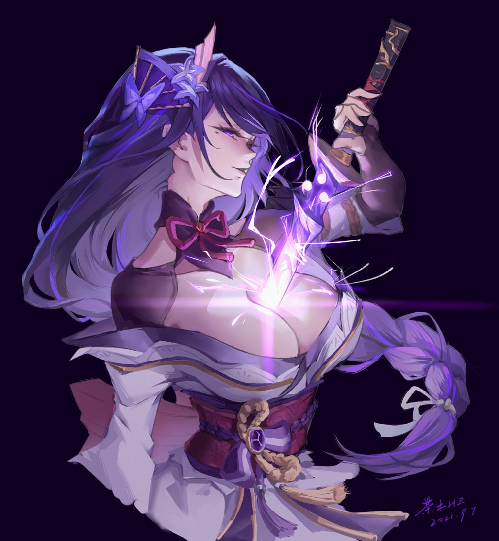 Pixiv原神同人#雷电将军#晚安原神【210918】