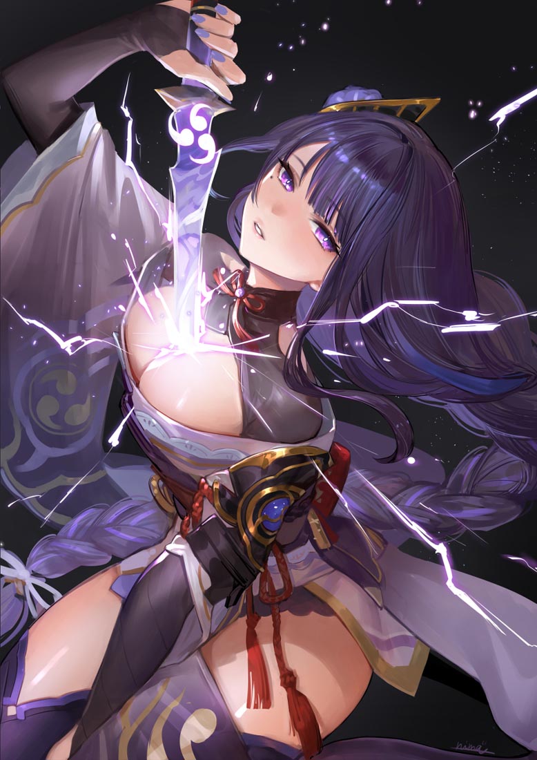 Pixiv原神同人#雷电将军#晚安原神【210918】