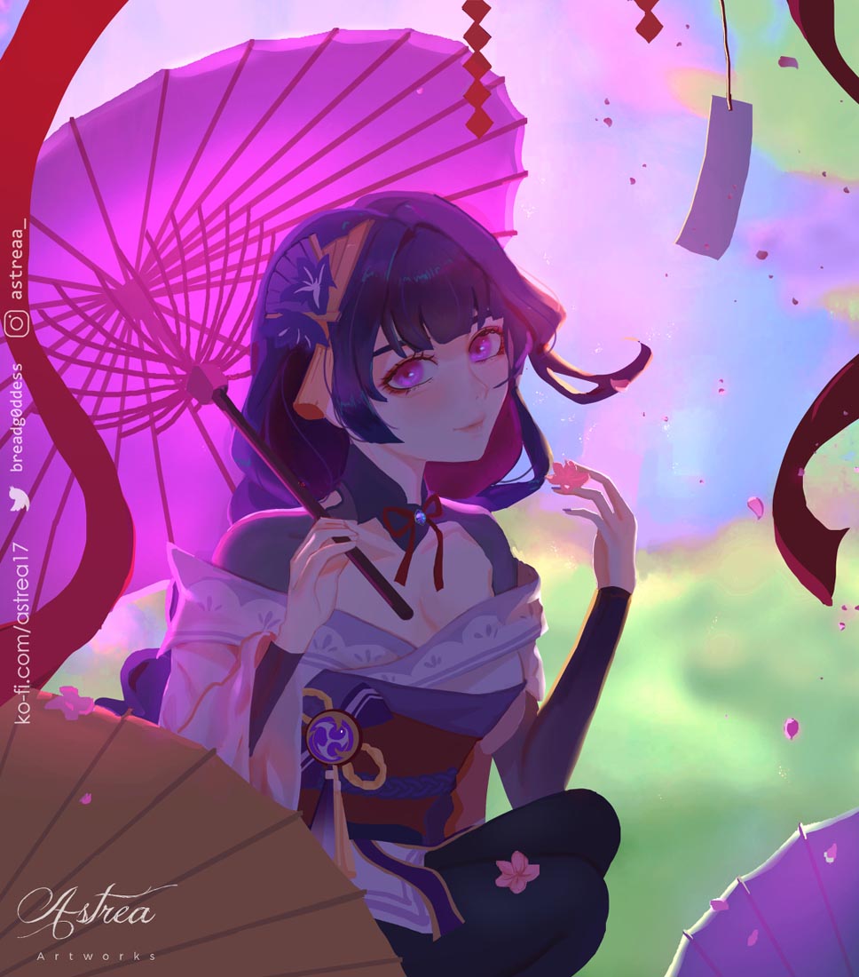 二次元美少女插画#午安原神【210919】