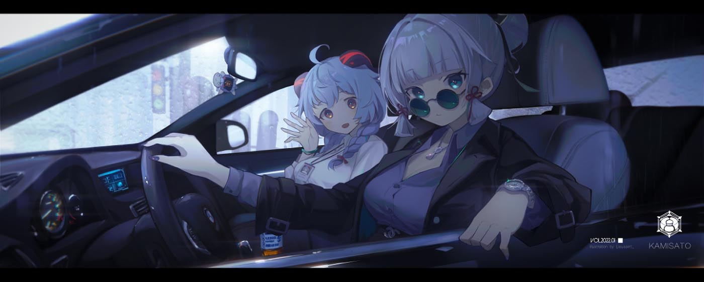 二次元美少女插画#晚安原神【210919】