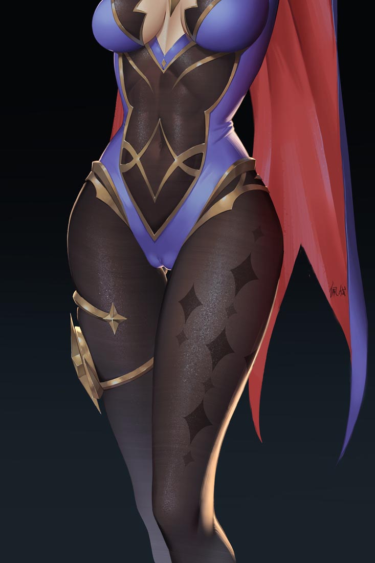 二次元美少女游戏插画#早安原神【210921】