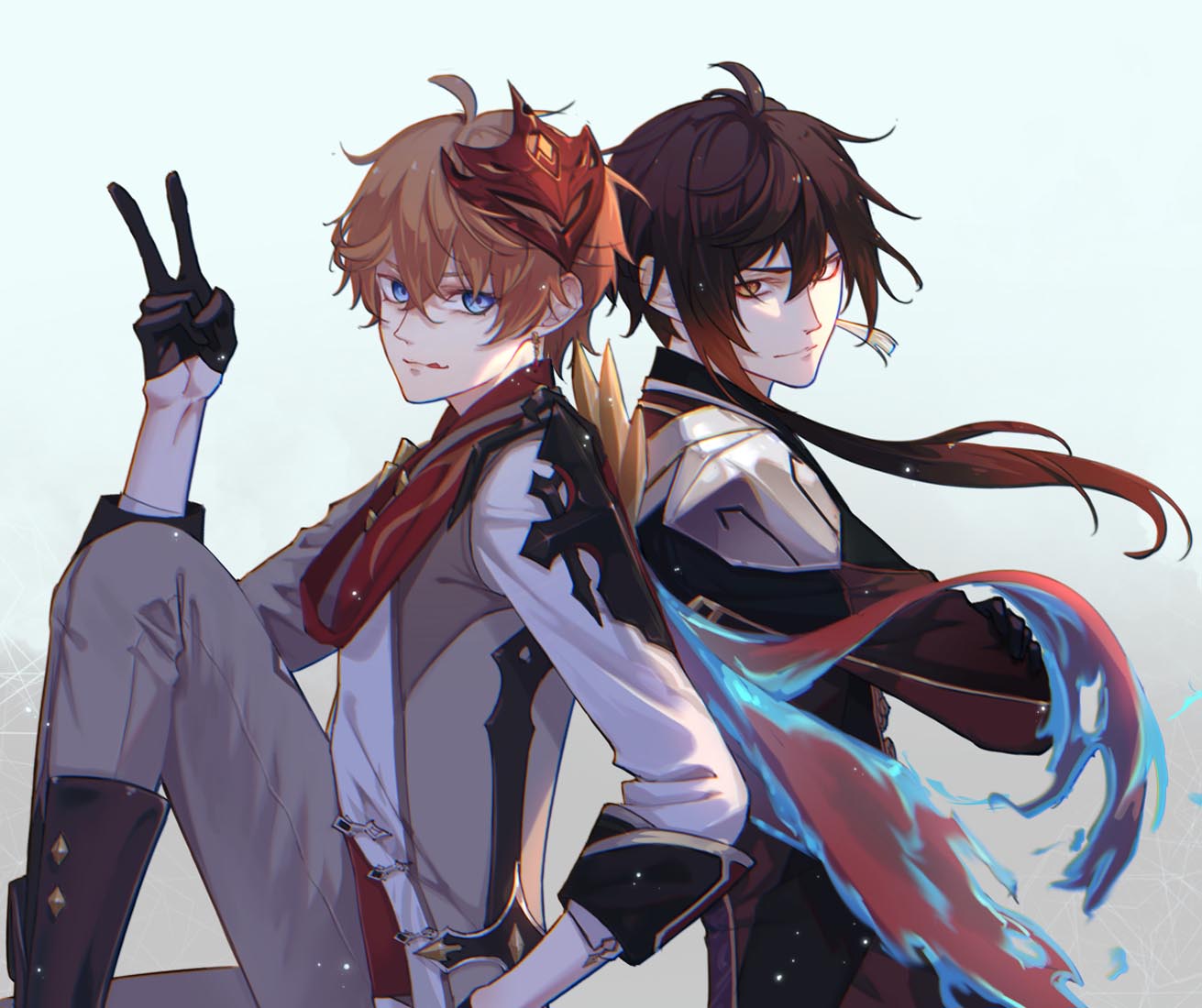 二次元美少女游戏插画#早安原神【210921】