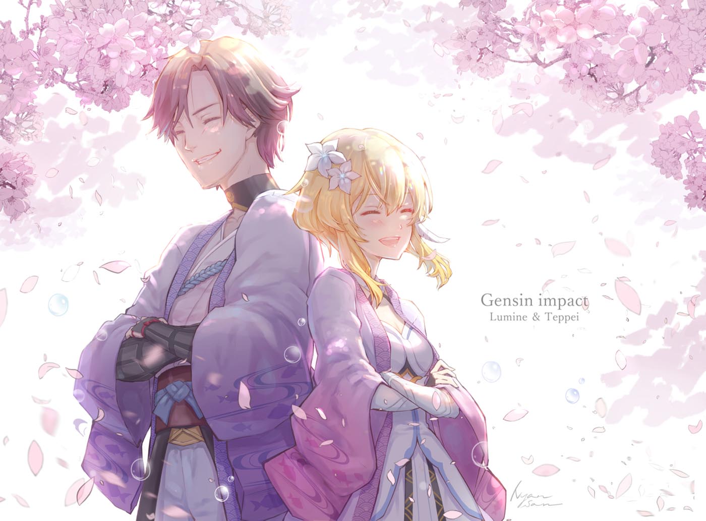 二次元美少女游戏插画#早安原神【210921】