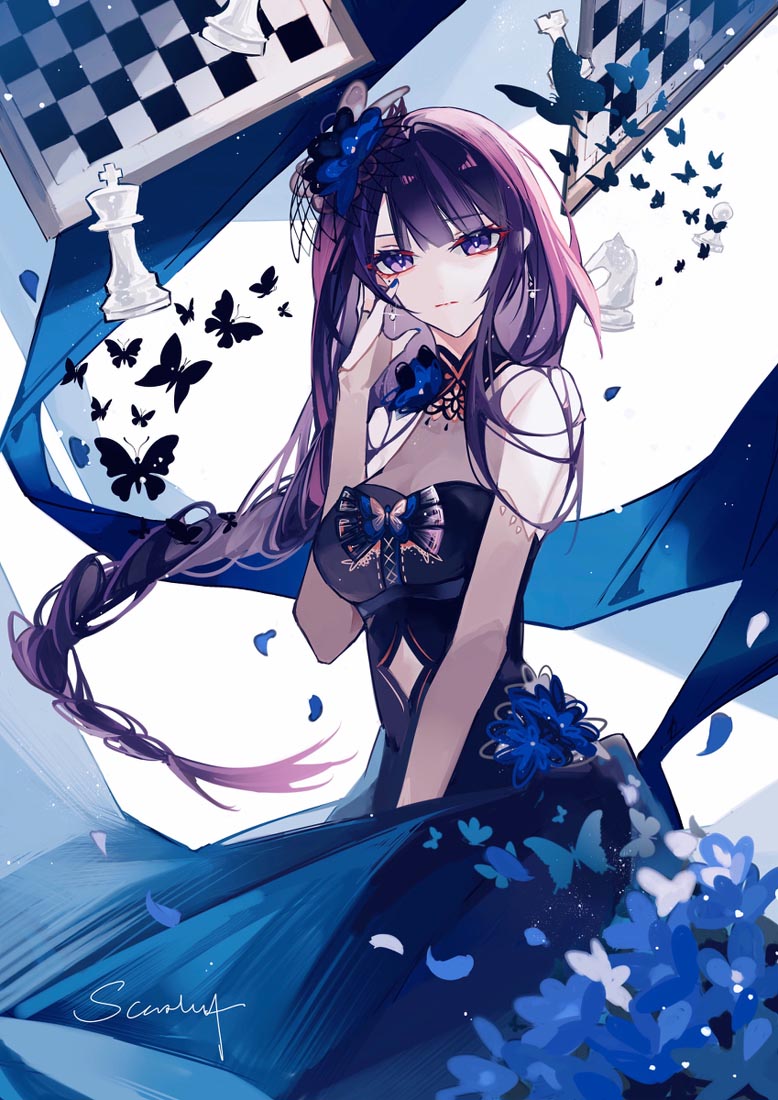 二次元美少女游戏插画#晚安原神【210921】