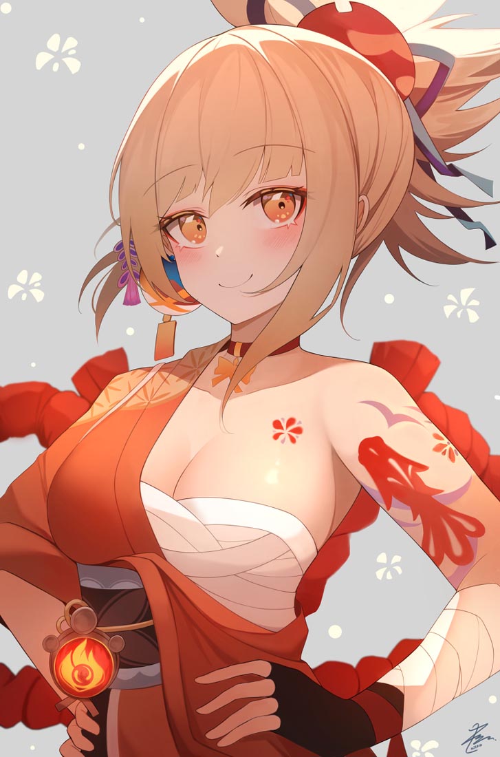 二次元美少女游戏插画#晚安原神【210921】