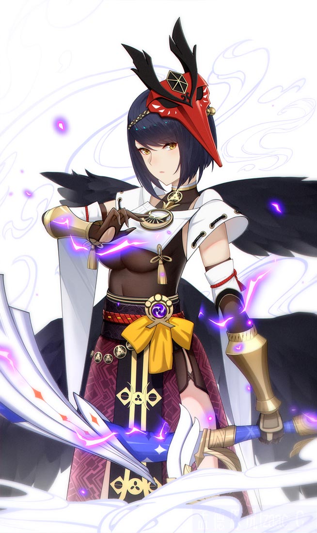 二次元美少女游戏插画#晚安原神【210921】