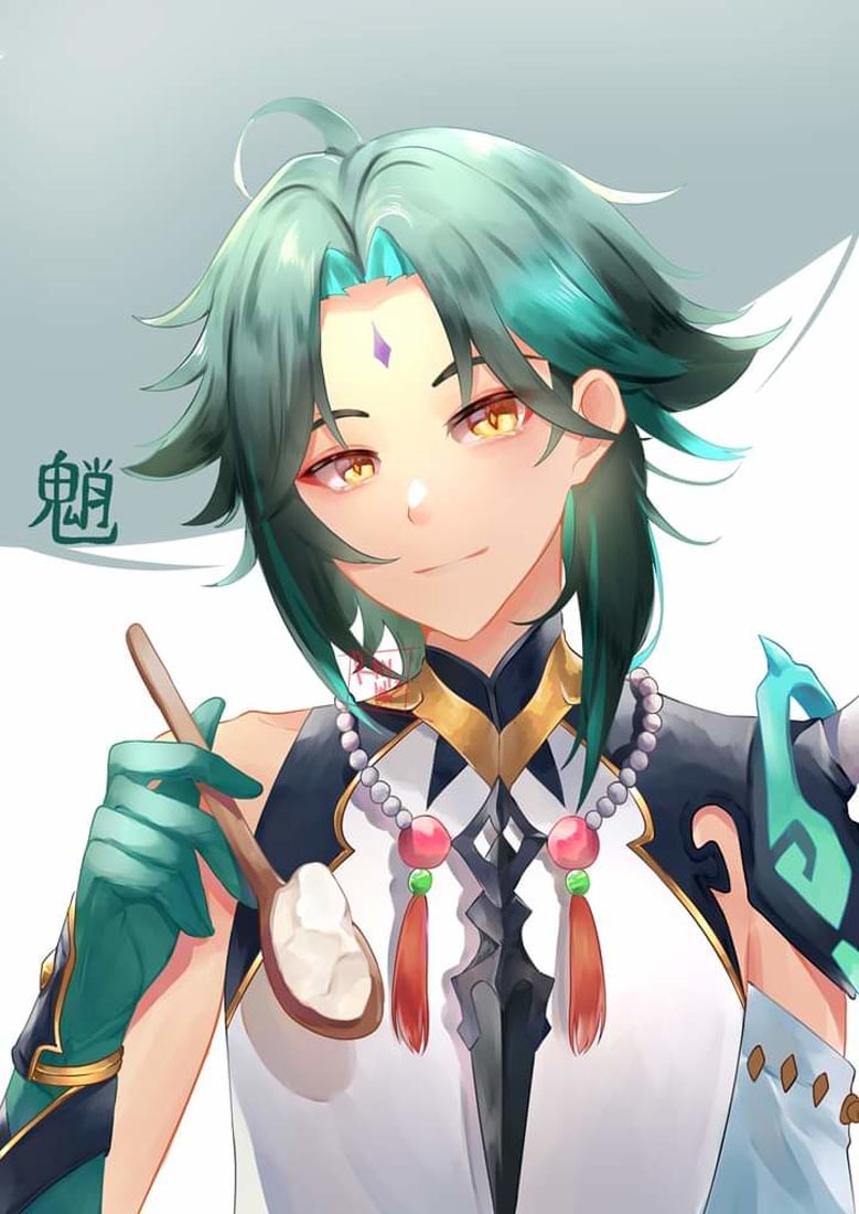 二次元同人图#午安原神【210929】